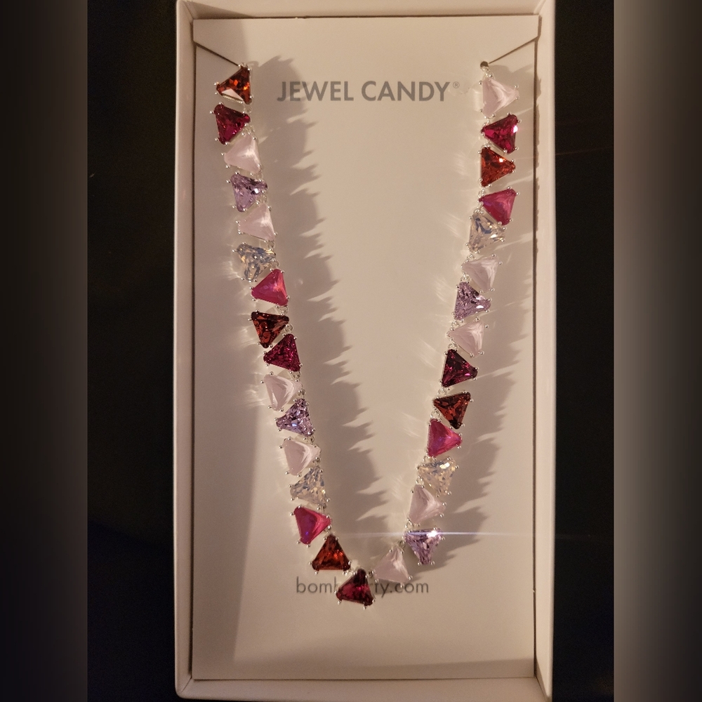 Bomb Party Jewel Candy Frosted Pink Lolipop